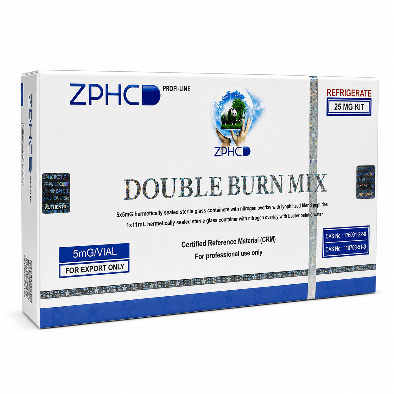 ZPHC Double Burn Mix 25mg — 5 Vials – Análogos GLP-1