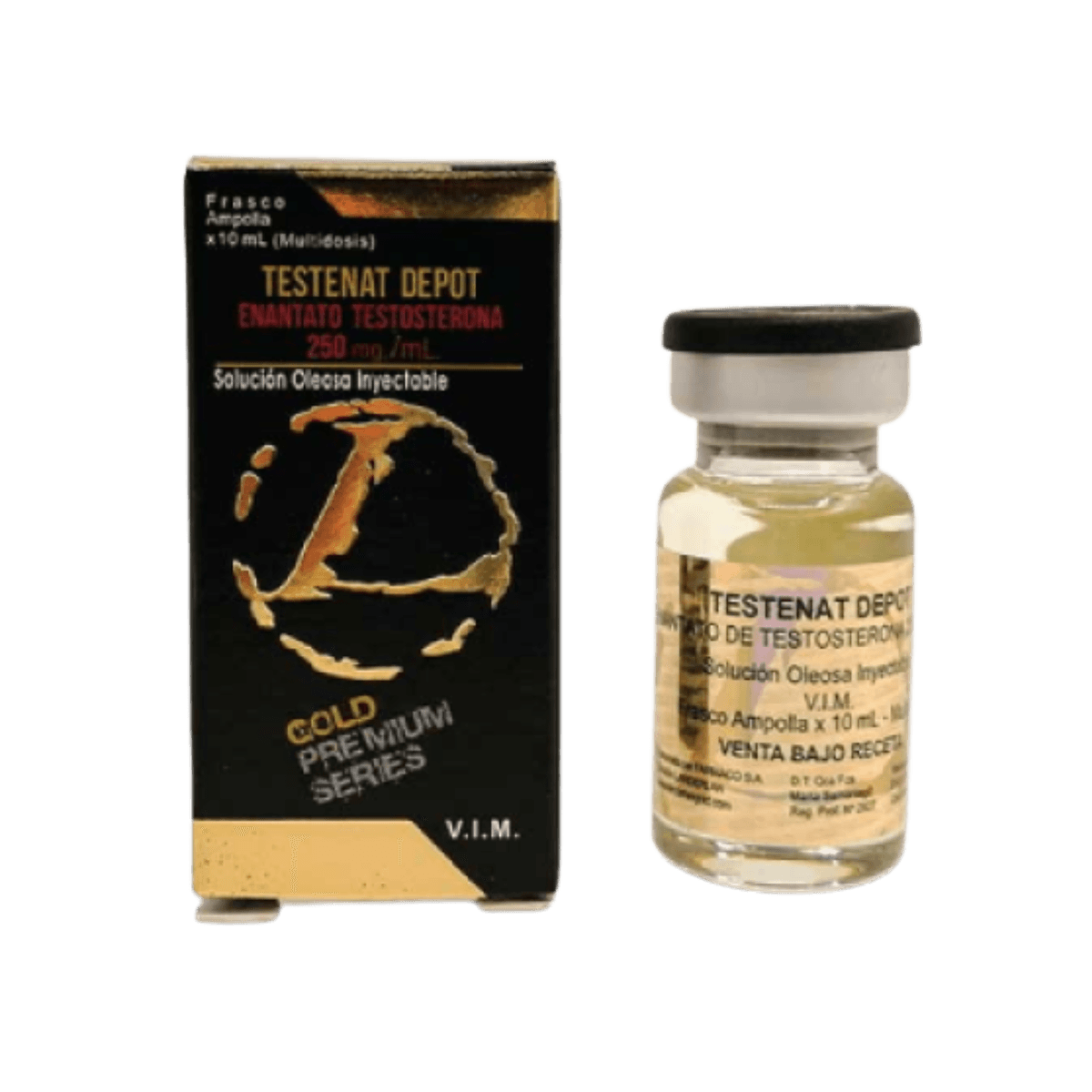 Testenat Depot (Enantato de Testosterona) 250mg/ml – 10ml — Kit 5un – TESTO